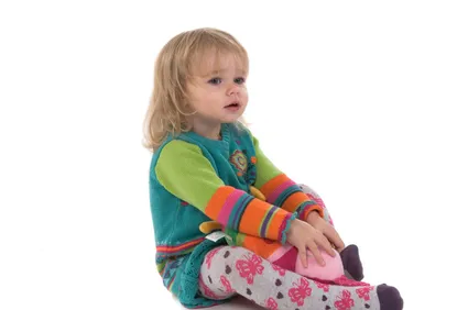 Baby sitting on the floor